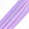 Spray Painted Non-magnetic Synthetic Hematite Multi-Strand Links, Two Hole Carrier Beads, For Tile Elastic Bracelets Making, Rectangle, Violet, 2x5x2mm, Hole: 0.6mm, about 170pcs/strand, 15.9 inch