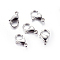 Tarnish Resistant 304 Stainless Steel Lobster Claw Clasps, Parrot Trigger Clasps, Manual Polishing, Stainless Steel Color, 19x12x4.5mm, Hole: 2mm