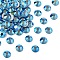 Preciosa® MAXIMA Crystal No Hotfix Flatback Stones, Czech Crystal, Dura Foiling, Round(438 11 615 Chaton Rose), 60310 200 Capri Blue AB, SS16(3.8~4mm)