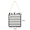 Metal Hang Earring Rack, Earrings Display Stand, Rectangle with Birds, Black, 28x23cm