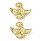 Brass Pendants, Cadmium Free & Lead Free, with Jump Ring, Angel Charms, Real 18K Gold Plated, 10.5x15x4.5mm, Hole: 3mm