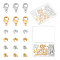arricraft 120 Pcs 3 Styles Assorted Brass Crimp Beads, Real 18k Gold Plated Crimp Beads Covers Rondelle Brass Crimp Ends Metal Lobster Clasps Wire Guardians for Bracelets Making