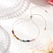 Chakra Theme Adjustable Natural Mixed Gemstone Braided Bead Bracelets for Women, Rondelle, with Waxed Nylon Thread, Inner Diameter: 2~3-1/8 inch(5.2~7.9cm)