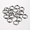 Tarnish Resistant 304 Stainless Steel Split Rings, Double Loops Jump Rings, Stainless Steel Color, 8x1.5mm, about 6.5mm inner diameter