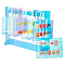 1 Set Acrylic Nail Art Display Boards, False Nail Sample Display Stand with 10Pcs Hanging Hooks, Colorful, 8x19x13.5cm