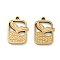Ion Plating(IP) 304 Stainless Steel Pendants, Laser Cut, Rectangle with Fishtail Charm, Golden, 17x12x1.5mm, Hole: 1.5mm