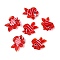 Handmade Lampwork Beads Strands, Fish, Red, 18~23x23~27x8.5~10mm, Hole: 1.5mm, about 21~25pcs/strand, 16.54~19.69 inch(42~50cm)