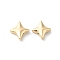 Brass Beads, Cadmium Free & Nickel Free & Lead Free, Star, Real 18K Gold Plated, 9.5x9.5x3mm, Hole: 1mm