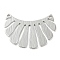 Rack Plating Brass Pendants, Sun, Platinum, 22x30x1mm, Hole: 1.2mm