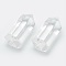 Glass Pointed Beads, Undrilled/No Hole Beads, Bullet, 33~35x16~17x14.5~15mm