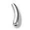 Non-Tarnish 304 Stainless Steel Tube Beads, Curved Teardrop, Stainless Steel Color, 20.5x6.5x6mm, Hole: 2mm
