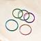 304 Stainless Steel Plain Band Rings, Rainbow Color, 1mm, US Size 5(15.7mm)~US Size 9(18.9mm)