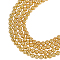 Electroplated Natural Lava Rock Bead Strands, Round, Bumpy, Golden Plated, 8~8.5mm, Hole: 1mm, about 47pcs/strand, 15.35 inch(39cm), 4strand/box