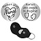 1Pc 201 Stainless Steel Commemorative Coins, Inspirational Quote Coin, Flat Round, with 1Pc PU Leather Guitar Clip, Heart, Coin: 30x2mm