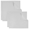 4Pcs 2 Style Silver Polishing Cloth, Jewelry Cleaning Cloth, Sterling Silver Anti-Tarnish Cleaner, The White Side Is Polished, Gray, 35.5x28~35.5x0.04cm, 2pcs/style