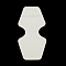 Cardboard Necklace & Bracelet Display Cards, White, 100x48x0.5mm