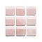Natural Rose Quartz Multi-Strand Links, Curved Rectangle, 16.5~17x20x6.5~7mm, Hole: 1.2~1.4mm