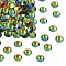 Preciosa® MAXIMA Crystal No Hotfix Flatback Stones, Czech Crystal, Aluminium Layer, Round(438 11 615 Chaton Rose), 00030 281 Vitrail Medium, SS10(2.7~2.9mm)
