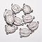 Tarnish Resistant 201 Stainless Steel Links, Rosary Center Pieces, Chandelier Component Links, 3 Loop Connectors, Oval, Stainless Steel Color, 22.5x17.5x2mm, Hole: 2mm