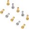UNICRAFTALE 100pcs Extender Chain Drop Stainless Steel Pendants 6mm End Drop Charms Terminators Mixed Color Teardrop Charm Connector for DIY Jewelry Making & Crafting