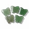Natural Green Aventurine Pendants, Butterfly Charms, 27.5~30x32~34x8mm, Hole: 2mm