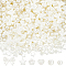 SUNNYCLUE 1 Box 520Pcs 6 Styles White Bow Beads Imitation Pearl Beads Bulk Cute ABS Plastic Round Pearls Bows Star Heart Bead for Jewelry Making DIY Crafting Bracelets Necklaces Earrings Women Gifts