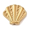 304 Stainless Steel Beads, Golden, Shell Shape, 13.5x16x3.5mm, Hole: 1.4mm