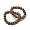 Natural Tiger Eye Bead Stretch Bracelets, Round, Inner Diameter: 2 inch~2-3/8 inch(5~6cm), Bead: 5.8~6.8mm