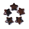 Natural Mahogany Obsidian Star Shaped Worry Stones, Pocket Stone for Witchcraft Meditation Balancing, 30x31x10mm