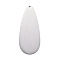 Non-Tarnish 304 Stainless Steel Pendants, Stamping Blank Tag, Teardrop, Stainless Steel Color, 40x17x1mm, Hole: 1.2mm