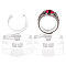 Transparent Acrylic Ring Display Rack, Clear, 3.4x2.9x3.9cm