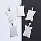 Tarnish Resistant 304 Stainless Steel Pendants, Manual Polishing, Blank Stamping Tags, Rectangle, Stainless Steel Color, 31x20x1.8mm, Hole: 4.5x8.5mm