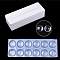 Transparent Glass Cabochons, Half Round/Dome, Clear, 50x12mm, 96pcs/box