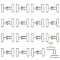 Alloy Snap Lock Clasps, Garment Clasps Findings, Platinum, 45x29.5x7mm, 16pcs