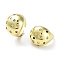 Brass with Colorful Cubic Zirconia Open Cuff Rings, Cadmium Free & Lead Free, Real 16K Gold Plated, Inner Diameter: 17mm