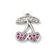 Латунные микро проложить кубического циркония подвески KK-M322-48P-04-1
