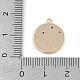 Латунные микропаве прозрачные подвески с фианитом KK-Z075-10G-3