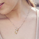 Латунные подвески из кубического циркония KK-DR0001-09-5