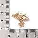 Латунные микропаве прозрачные подвески с фианитом KK-C062-065G-3