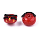 Ручной работы ухабистым Шарики Lampwork LAMP-S194-006B-4