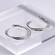 6 пара тройных серег-колец из нержавеющей стали TG0957-1-3