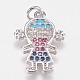 Латунные микро проложить кубического циркония подвески KK-I614-062P-1