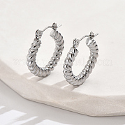 Серьги-кольца из нержавеющей стали 304 YY3113-1