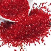 Стеклянные бусины прозрачных цветов SEED-H003-07B