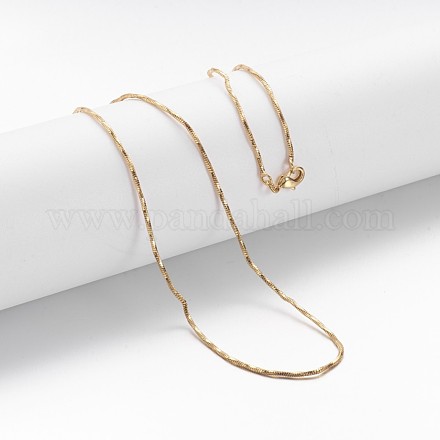 Латунь цепи ожерелья MAK-F013-03G-1