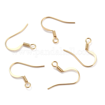 Латунные крючки для сережек KK-O131-08G-1