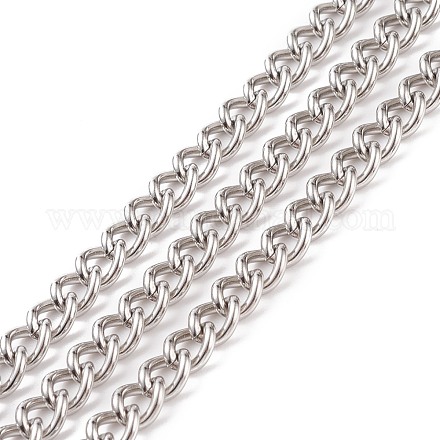 Не тускнеющие кубинские звенья из нержавеющей стали 201 CHS-L001-51-1.7mm-1