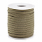 Polyester Cords, Dark Khaki, 4mm, about 15yards/roll