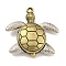 Alloy Pendants, Turtle, Cadmium Free & Lead Free, Antique Bronze & Platinum, 38.5x38x8mm, Hole: 2mm