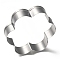 Tarnish Resistant 304 Stainless Steel Cookie Cutters, Cookies Moulds, DIY Biscuit Baking Tool, Flower, Stainless Steel Color, 58x63mm